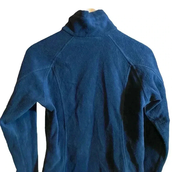 Columbia Women's Sweatshirt Fleece Jacket Front Zip-up Sportswear Blue Size S - Picture 6 of 16